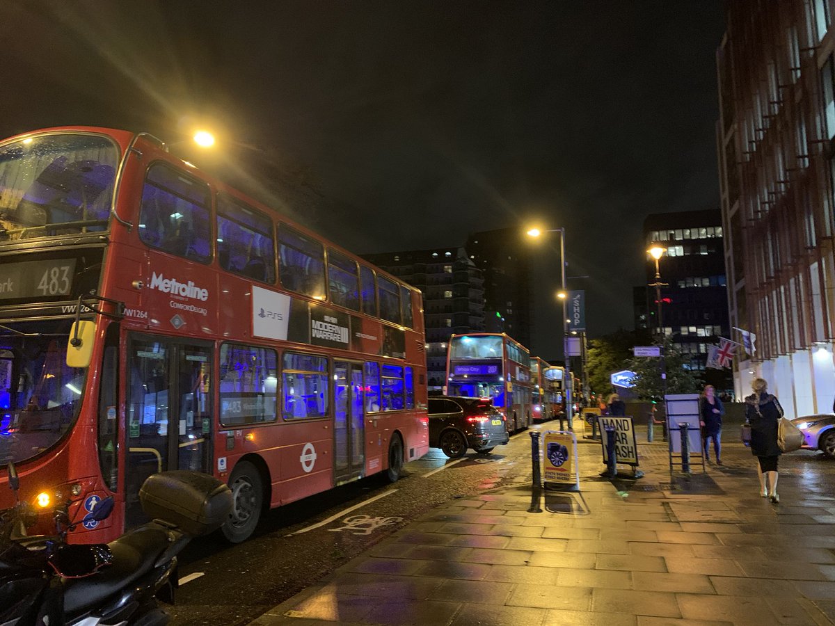 #A4020 closed no buses due to a nasty accident in West Ealing #E8 #207 #SL8 #483