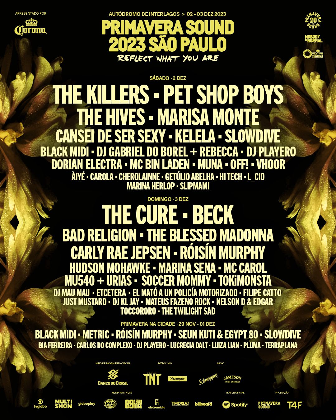 Primavera Sound São Paulo on X: "Line-up completo do Primavera Sound São  Paulo 2023 💐✨ Além dos artistas do TNT Club, estamos muito felizes em  anunciar que Kelela e Filipe Catto se