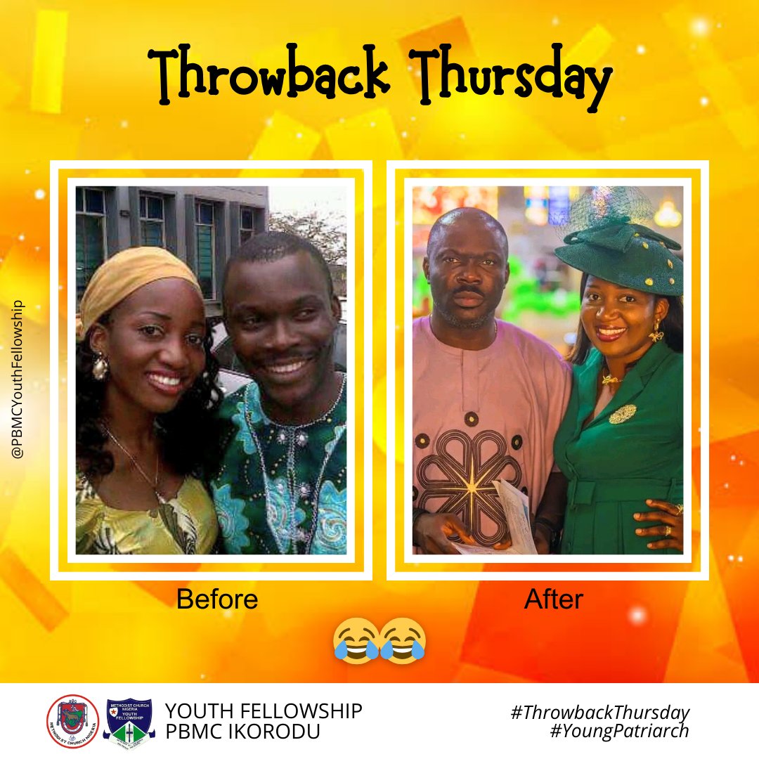 PBMC_YF's tweet photo. IT'S THROWBACK THURSDAY!!!
•
Before &amp; After (Isn't God Wonderful?😉)
😂😂
•
#throwbackthursday #YoungPatriarch #CokeStudio #OAUTwitter  
•
#UpperRoomAssembly https://t.co/wxfmQ8gmbD