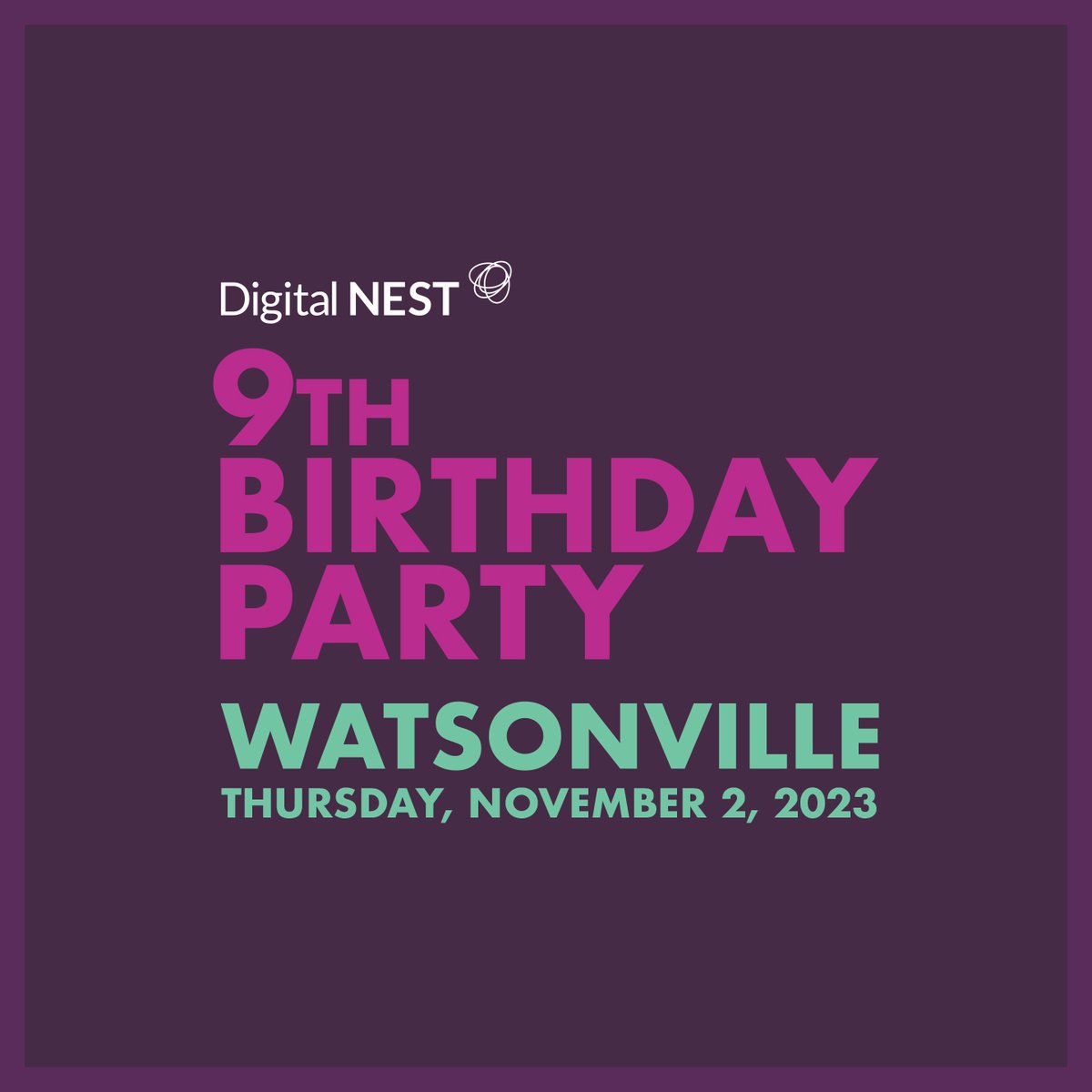 Today is the day, the first of four parties kicks off today at our Watsonville site, from 5pm to 7pm. Hope to see you there! . #Birthday #DigitalNEST #Cake #Watsonville #anniversary