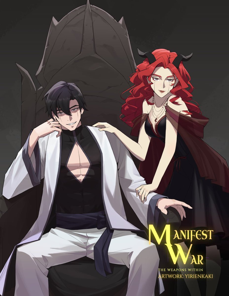 Meet Briddle &amp; Homura!! These two powerful villains are the main threats in the world of Alaira. Follow to learn more about them!

Read the novel here: royalroad.com/fiction/74347/…

Artwork by. <a href="/yirienkaki/">Yirienkaki | COMMS OPEN</a>