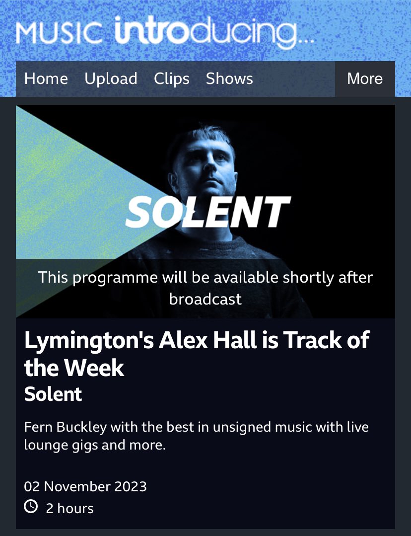 SYL is Track of The Week on BBC Introducing. Flabbergasted! On at 8PM tonight on 96.1 DAB on link below bbc.co.uk/programmes/p0g…