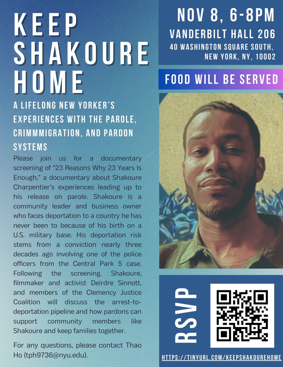Pascal (“Shakoure”) Charpentier is a life-long New Yorker and an award-winning writer, youth mentor, non-profit founder, and business owner, now facing deportation to Haiti, a place he has never even set foot. His deportation risk stems from convictions nearly three decades old.