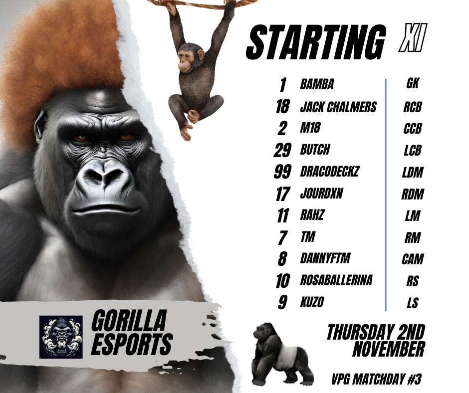 Back again for last games of the week in <a href="/OfficialVPG/">Virtual Pro Gaming</a> 

🦍🦍🦍🦍