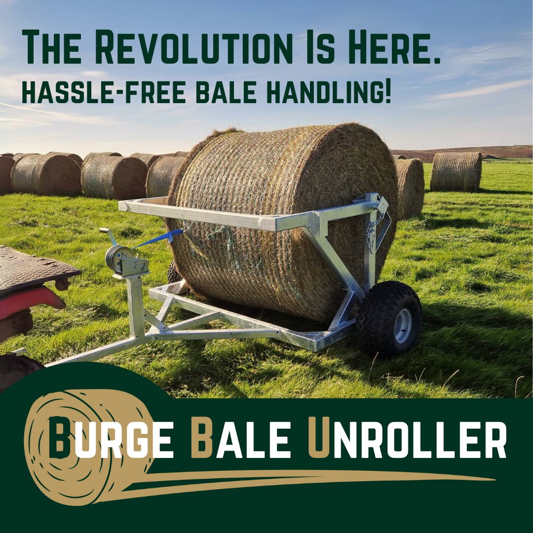 The Revolution is here! We are thrilled to introduce the BBU Burge Bale Unroller! Check our the Burge Bale Unroller page on our website for everything you need to know! progressivefarming.co.uk/burge-bale-unr… Designed by @farmer_burge !