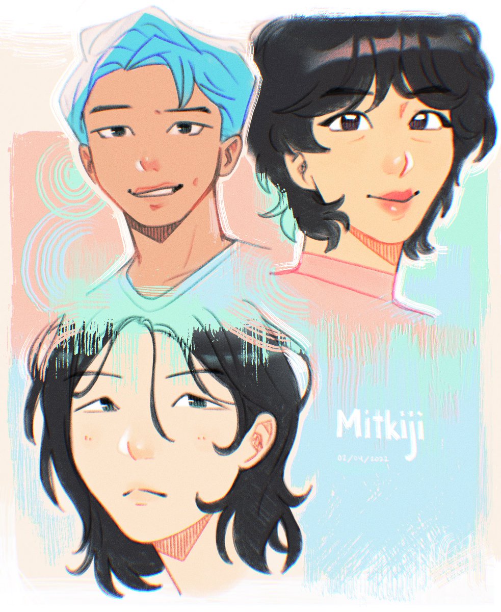 mitkiji's tweet photo. joonyoonjin 🌷 #btsfanart #yoongi #namjoon #jin https://t.co/Oo9eoAwsad