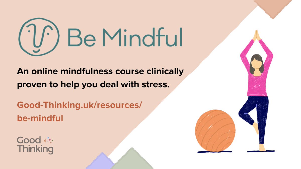 Good Thinking (@goodthinkinguk) on Twitter photo <a href="/bemindfulonline/">Be Mindful online</a> is a digital #mindfulness course clinically proven to help lower #stress.
NHS-approved and free to download for Londoners.📱
Why not explore how Be Mindful can help you develop skills you can use when things get tough?
👉 good-thinking.uk/resources/be-m… <a href="/bemindfulonline/">Be Mindful online</a> is a digital #mindfulness course clinically proven to help lower #stress.
NHS-approved and free to download for Londoners.📱
Why not explore how Be Mindful can help you develop skills you can use when things get tough?
👉 good-thinking.uk/resources/be-m…