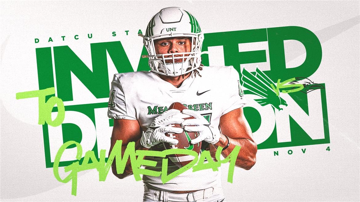 Excited to get a game invite from <a href="/TrustMyEyesO/">⭕️FFERTUNITY</a> to go to UNT v UTSA rival <a href="/CoachClayJ/">Clay J Jennings</a> <a href="/__CoachMorris/">Eric Morris</a> <a href="/Coach_Kratch/">Colby Kratch</a> <a href="/MeanGreenFB/">UNT Football</a>