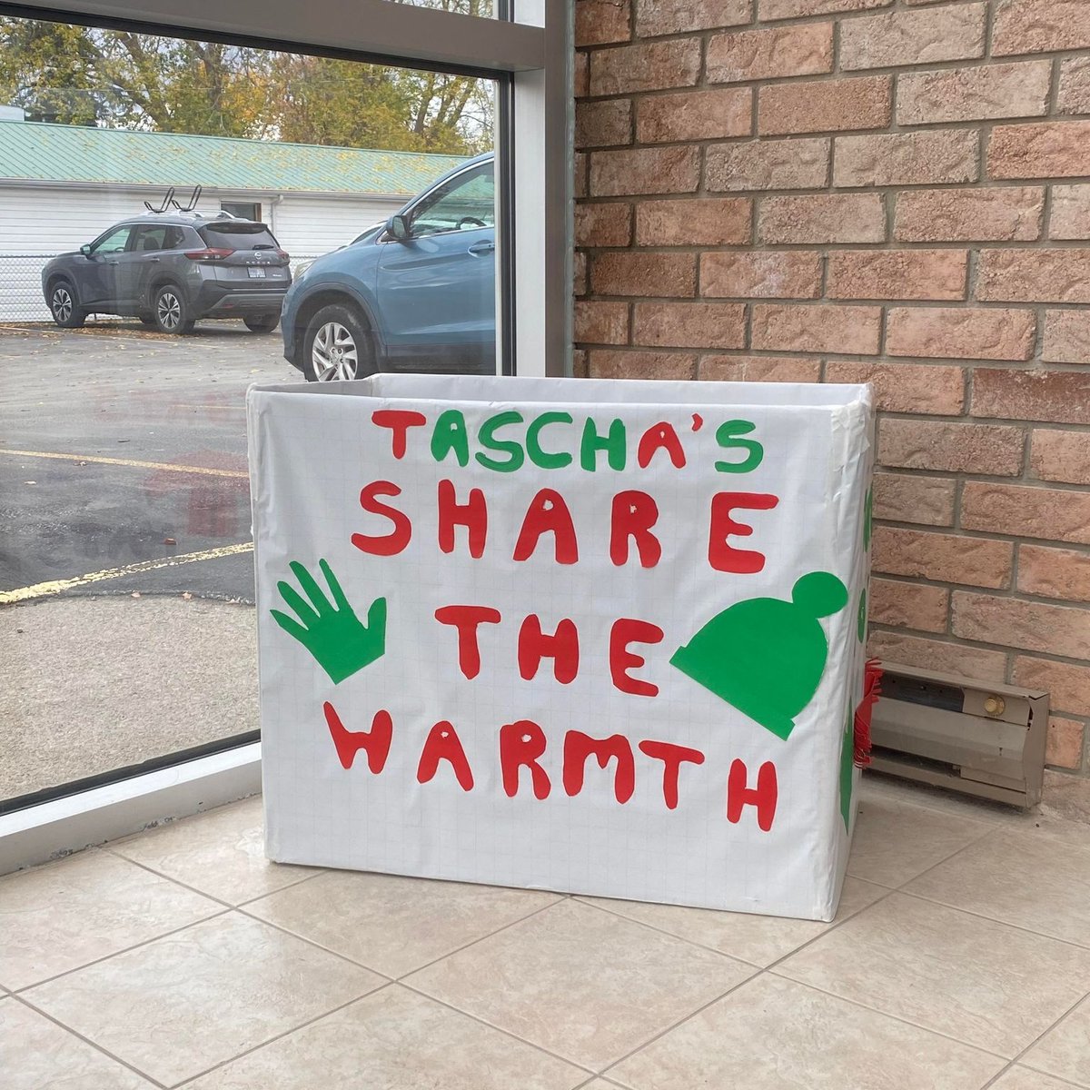 Tascha is determined to help keep her community warm this winter season and has set a #goal of collecting coats and jackets. 

Donations will support Rock Missions and the Chatham-Kent Women's Centre, and can be dropped off at 1100 Dufferin Avenue, anytime before November 20th.