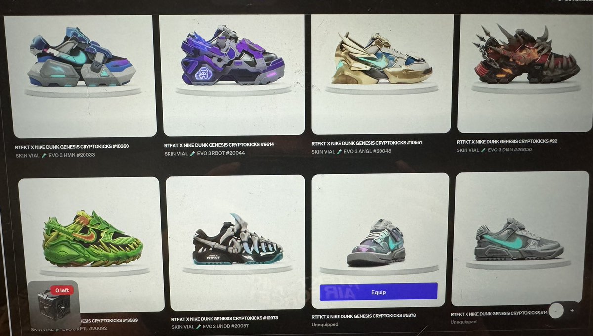 Not a fan of Angel but think they killed it with the other DNAs @rtfkt <a href="/benitopagotto/">Benit0 🪬</a> <a href="/clegfx/">ClegFX</a> <a href="/Zaptio/">Zaptio RTFKT</a>