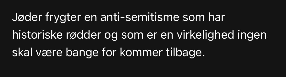 Mathildekast's tweet photo. Jeg har modtaget utrolig mange propalæstinensiske mails de seneste tre dage på baggrund af et forslag i København i forbindelse med angrebet fra Hamas på Israel d. 7. Oktober. 

Det tager jeg med som politiker. Men jeg blev alligevel en smule overrasket over denne sætning…
Pt. 1 https://t.co/BIUvG2ap3x
