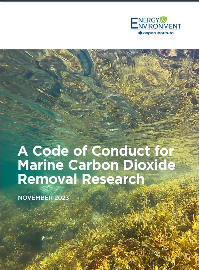 📗 🌊 The @AIEnvironment published a 'Code of Conduct for Marine Carbon Dioxide Removal Research,' co-authored by our Deputy Director Romany Webb: buff.ly/3FHw2Lr