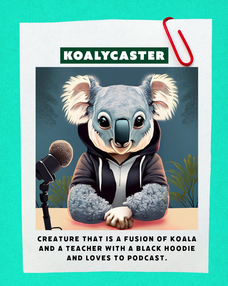 My EdTech Life (@myedtechlife) on Twitter photo Meet Koalycaster! He is my podcasting Alter Ego that I created with <a href="/AdobeExpress/">Adobe Express</a>!
In this activity, educators and students can create their own digital personas using <a href="/AdobeExpress/">Adobe Express</a>'s new Collage feature. Simply follow the prompts in the template to get started.
Try it out Meet Koalycaster! He is my podcasting Alter Ego that I created with <a href="/AdobeExpress/">Adobe Express</a>!
In this activity, educators and students can create their own digital personas using <a href="/AdobeExpress/">Adobe Express</a>'s new Collage feature. Simply follow the prompts in the template to get started.
Try it out