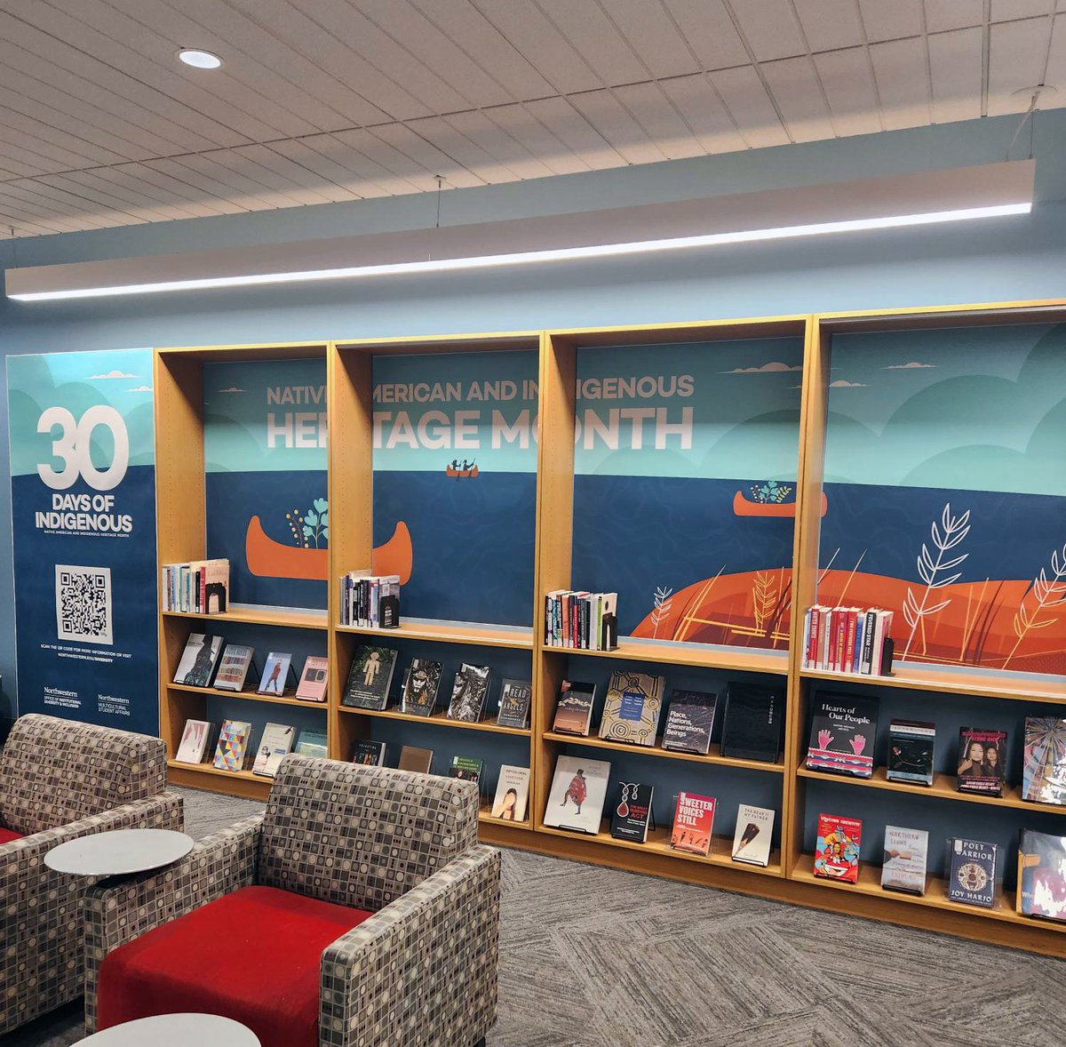 Northwestern Libraries (@nu_library) on Twitter photo In honor of Native American and Indigenous Heritage Month and Northwestern's 30 Days of Indigenous programming, <a href="/MSAatNU/">Northwestern MSA</a> and @nu_diversity curated a selection of the Libraries' collection in the Book Nook. In honor of Native American and Indigenous Heritage Month and Northwestern's 30 Days of Indigenous programming, <a href="/MSAatNU/">Northwestern MSA</a> and @nu_diversity curated a selection of the Libraries' collection in the Book Nook.