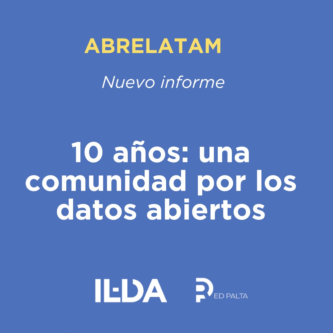 Junto a <a href="/RedPalta/">Red Palta</a> nos propusimos recopilar y narrar todo lo vivido en estos 10 años de comunidad de datos abiertos.

Ingresa al informe y conocé los inicios, las distintas sedes, las alianzas y redes nacidas en <a href="/ABRELATAM/">ABRELATAM</a> y las lecciones aprendidas.

➡️idatosabiertos.org/wp-content/upl…