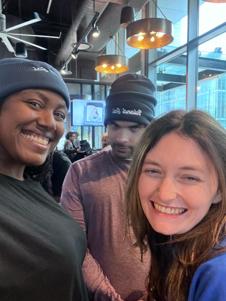 Without the help of my lovely and beautiful friends turned super models, I'd have no one to show off the cool merch. Here are some BTS pics 😄 Don't forget to check out the new merch! | saintsaimusic.com/shop/