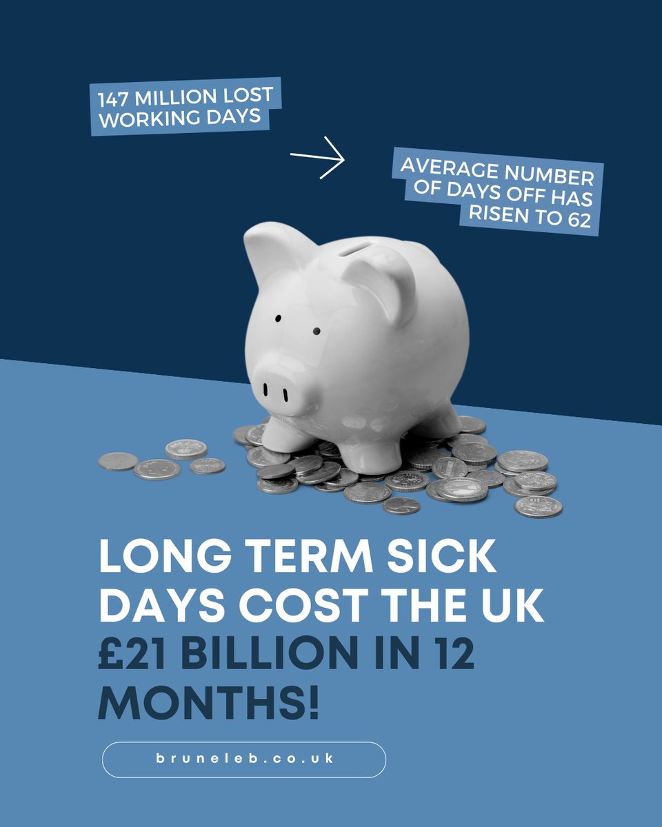 A recent survey has found that long-term illness has hit record levels in the UK.

If you'd like to find out more about how we can help, reach out to us below👇

🌐 loom.ly/nt-NTOU
☎️ 0117 325 2224
📱 @brunel_eb

#longtermsickness #employeebenefits