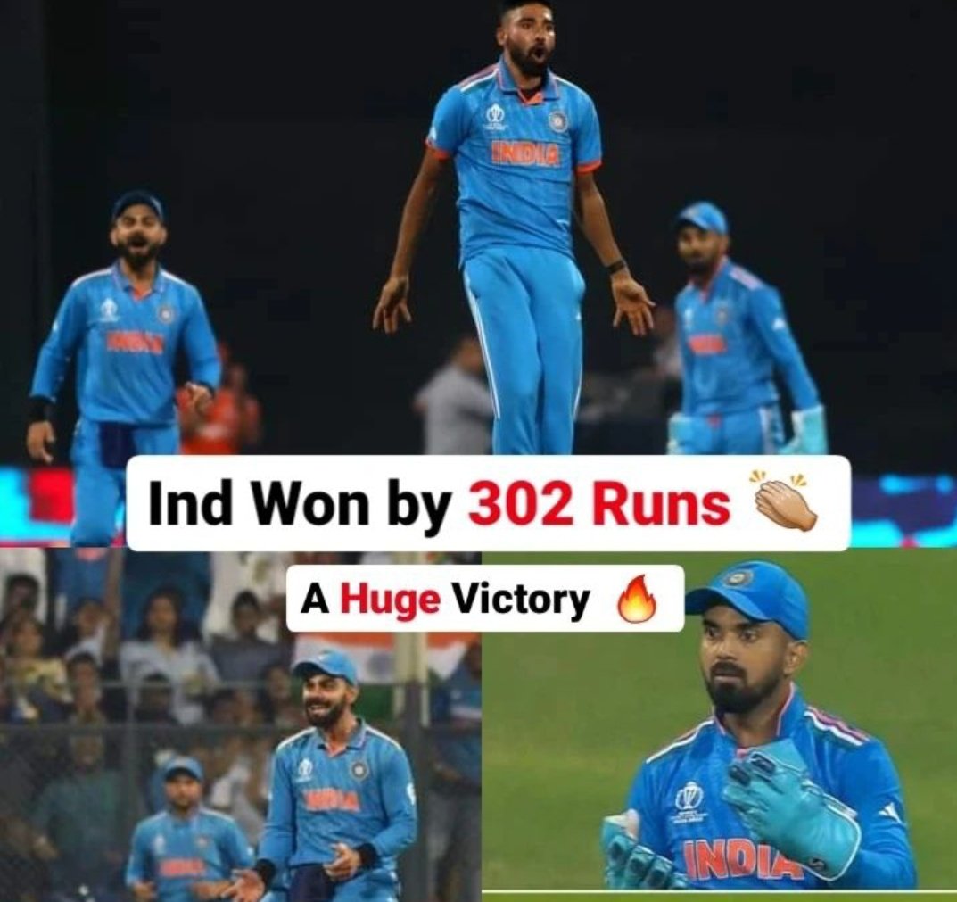 Hemender2's tweet photo. Congratulations and thanks to #teamindia #IndiavsSriLanka #hugevictory #WorldCup2023india #WorldCup2023 https://t.co/vhbRgQOIWB