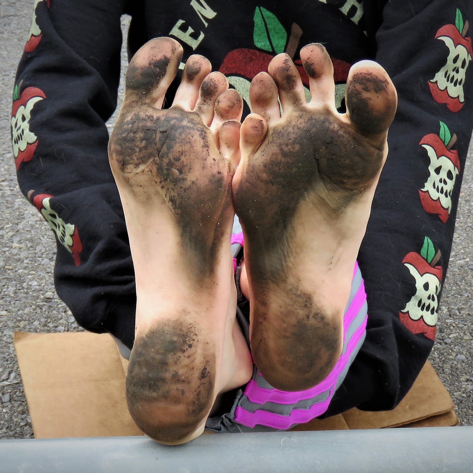 Dirty black feet cheap