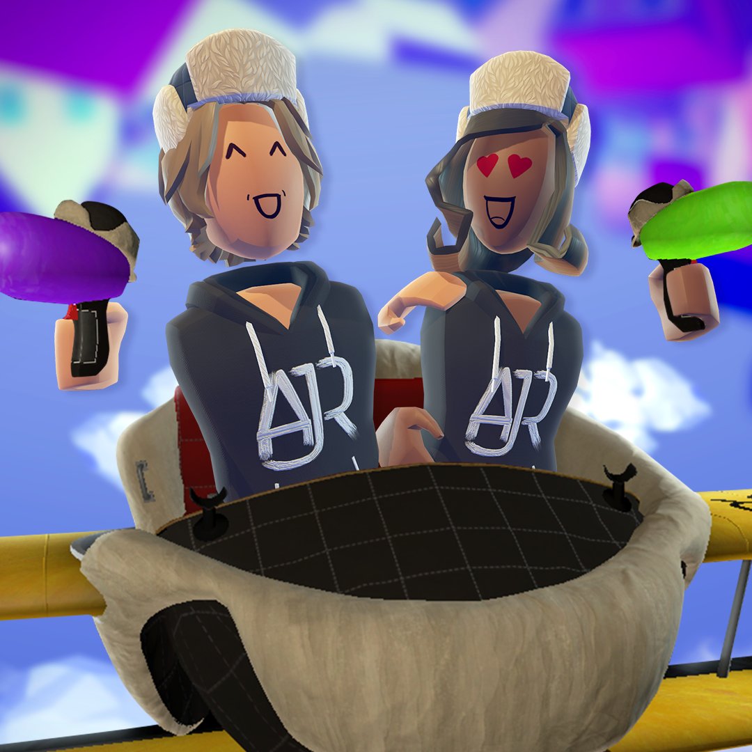 recroom's tweet image. Dive into #RecRoom NOW to experience the electrifying #AJRRecRoomRide! 🎢 
Blast away targets and rock out to your favorite @AJRBrothers tracks, including an EARLY RELEASE from their latest album! 🎶🎮 
🔗 : rec.net/d/room/AJRexpe…