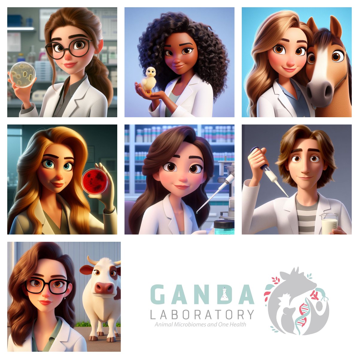 Ganda Lab group goes PIXAR 🧬

(Using the power of Microsoft Bing AI powered by DALL•E 3)

#generativeAI #labfun #AI #labgroup #MicrosoftBingAI #DALLE3
