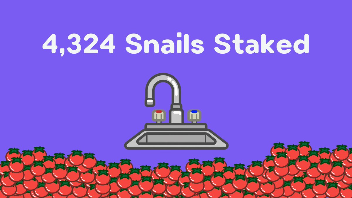 The snails are working hard in the sink mines ⛏️

Word on the street is they've unionized and are now producing more tomato per hour with their growing experience 💪