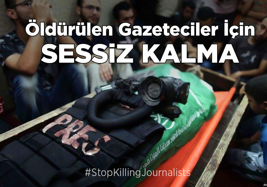 Uluslararası sözleşmelere göre; savaş ve sıcak çatışma bölgelerinde tehlikeli görevlerde bulunan gazeteciler dokunulmazdır. #StopKillingJournalists