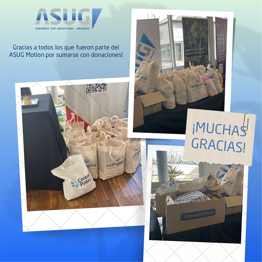 Agradecemos tu colaboración!!!

Los alimentos ya fueron entregados y estamos organizando una salida cultural con los fondos recaudados, acompañando a Sembrando Oportunidades en la gran labor que realiza en sus merenderos.

#ASUG #ASUGAR #ASUGArgentina #ASUGUruguay #SAP