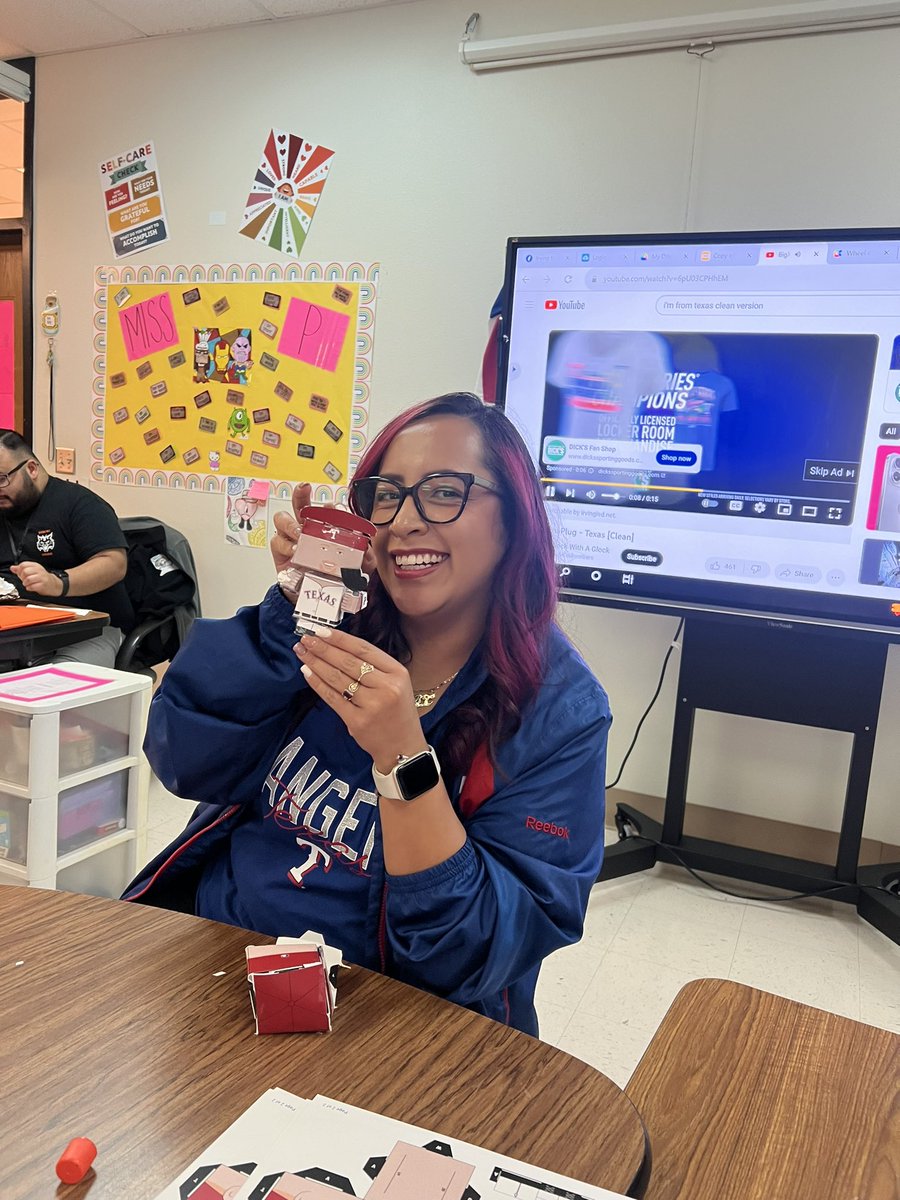 TravisMSLIFE's tweet photo. The LIFE students celebrating the Texas @Rangers!!! ❤️🤍💙#WorldSeriesChampions2023 https://t.co/FmlDvU27X9
