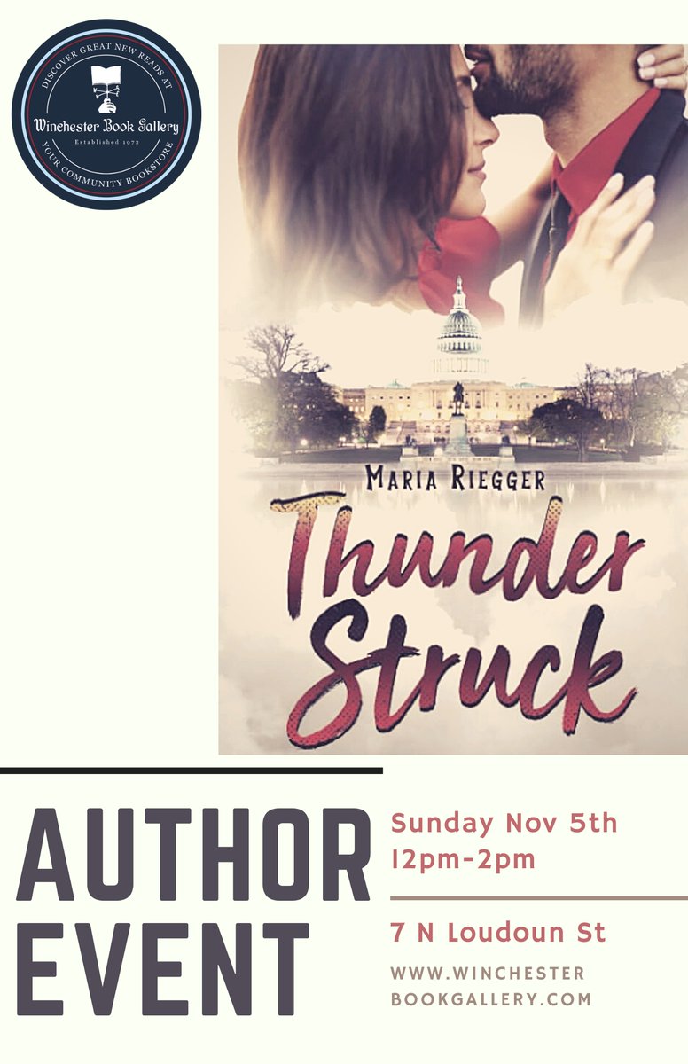 We are happy to be welcoming Maria Riegger back to the store this weekend! Save the date so you don't miss this gripping political novel!