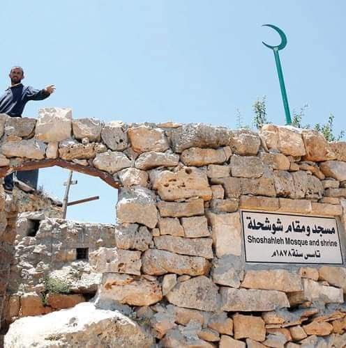 Timesofgaza's tweet photo. lsraeli colonial settlers destroy 200-year-old historical buildings south of Bethlehem, occupied West Bank. https://t.co/G6whY0XYFN