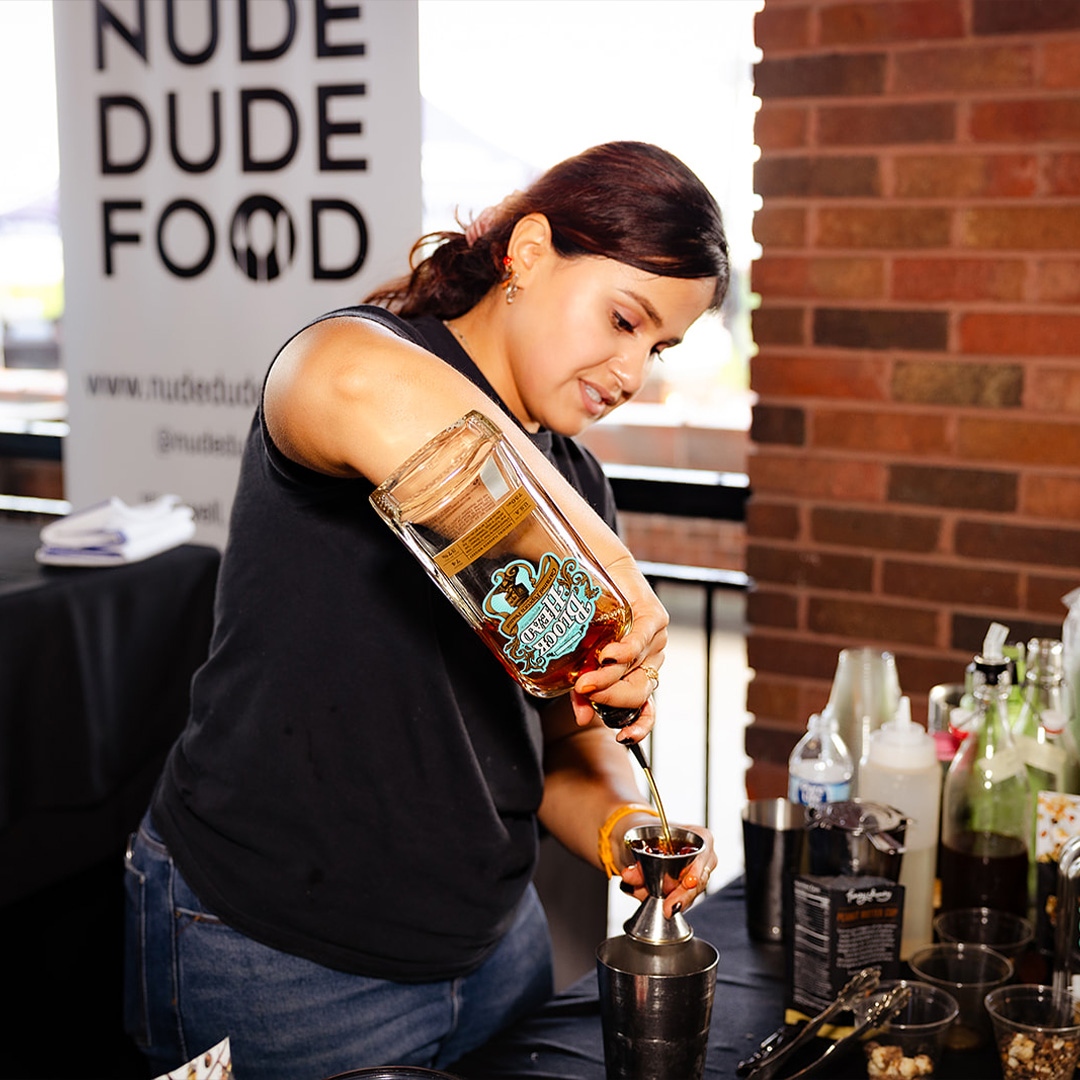 BlockheadSpirit's tweet photo. Unleashing the Blockspresso Martini at Bloody Mary Fest in #Chicago a couple weeks ago! 🍸 A symphony of Block Head Whiskey’s rich caramel popcorn flavor with the bold allure of espresso. Special thanks to @chisportsocial!  #BlockspressoMartini #CocktailCurtainCall https://t.co/Y9aU2I4SGu