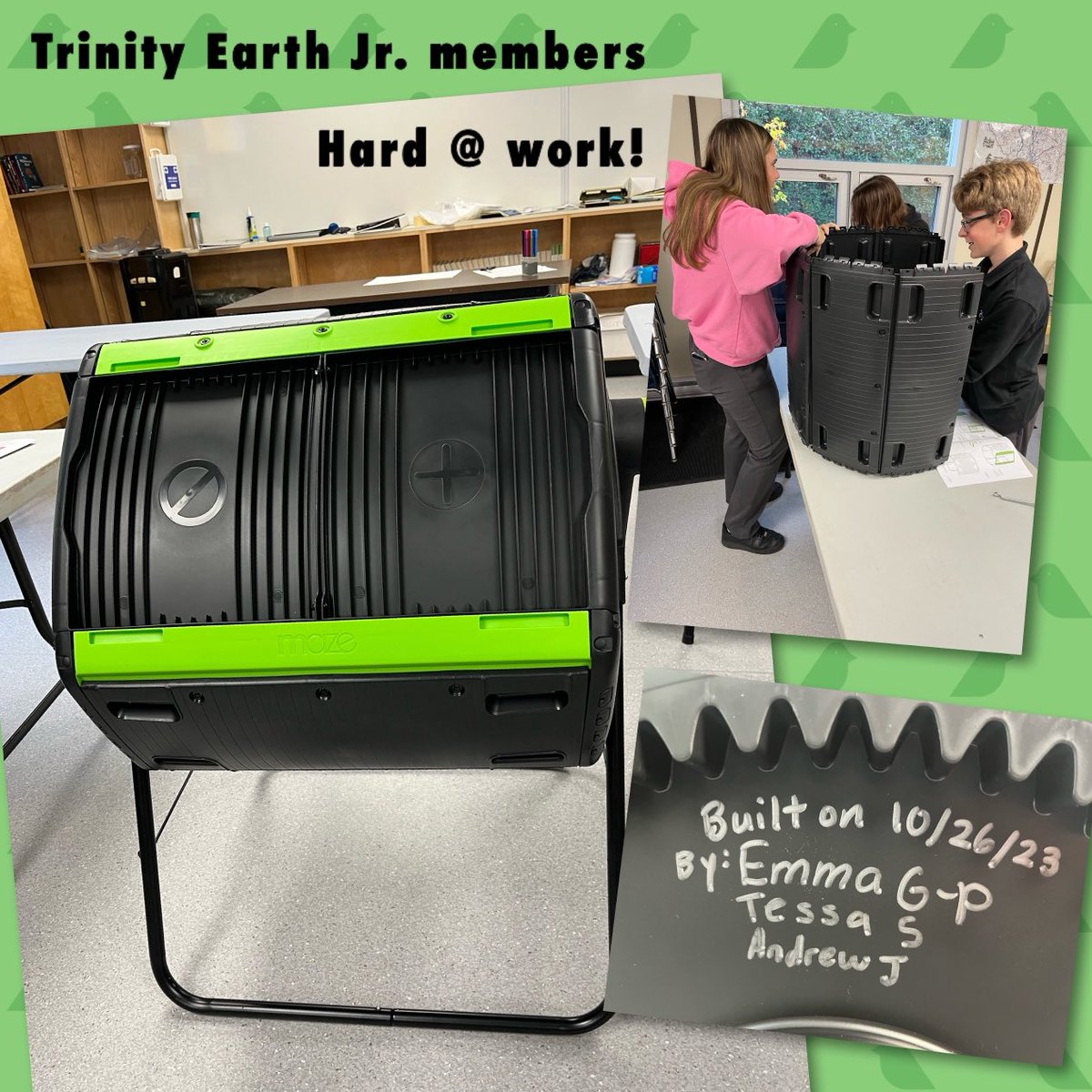 TrinityEarthHT's tweet photo. Building a compost for HT https://t.co/087YBGL9hn