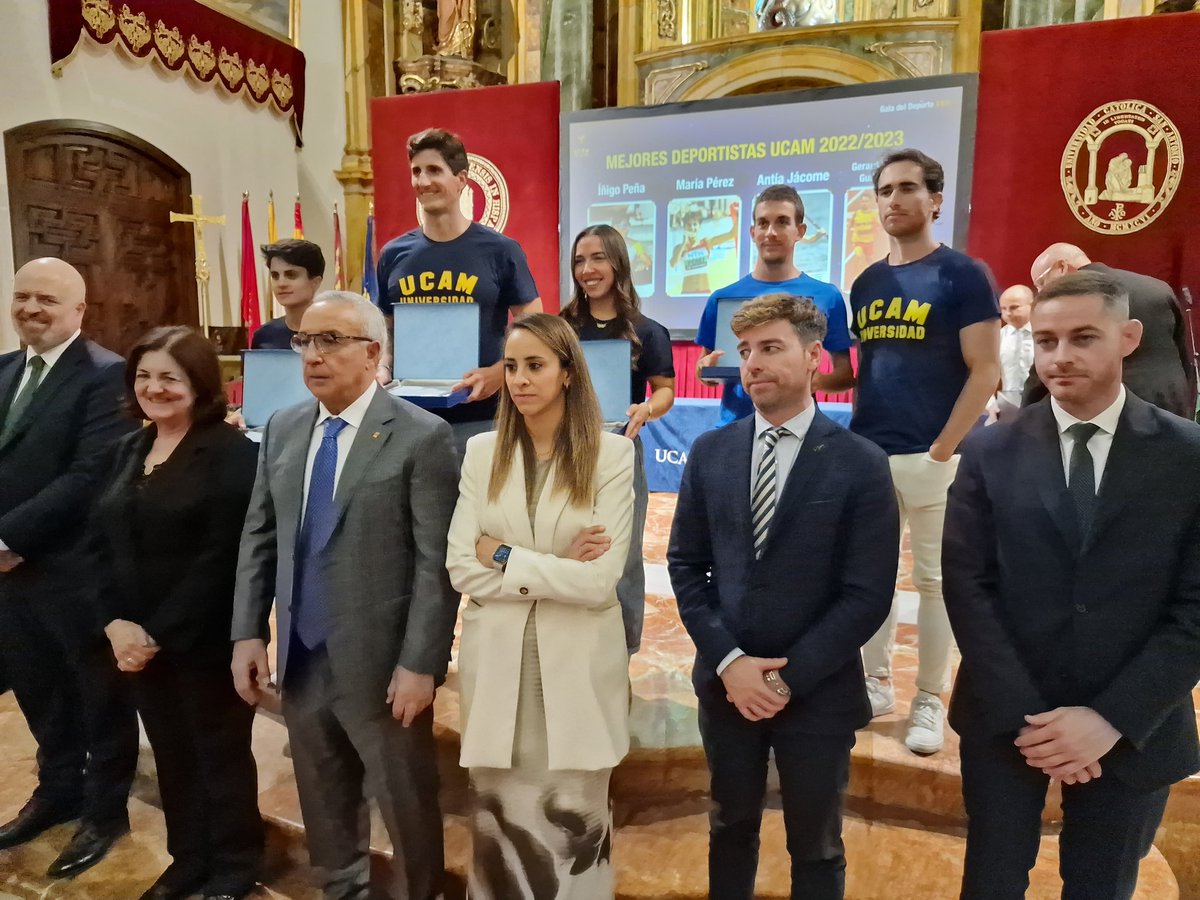 UCAM Universidad (@ucam) on Twitter photo 📢 #GalaDeporteUCAM
📸 Mejores Deportistas UCAM 2023
✅️ <a href="/ipea85/">Iñigo Peña Arriola</a>
✅️ <a href="/garciaperezmari/">María Pérez OLY</a>
✅️ <a href="/antiajacc/">Antía Jácome Couto, OLY</a>
✅️ <a href="/Gerry_400m/">Gerard Descarrega Puigdevall</a> 📢 #GalaDeporteUCAM
📸 Mejores Deportistas UCAM 2023
✅️ <a href="/ipea85/">Iñigo Peña Arriola</a>
✅️ <a href="/garciaperezmari/">María Pérez OLY</a>
✅️ <a href="/antiajacc/">Antía Jácome Couto, OLY</a>
✅️ <a href="/Gerry_400m/">Gerard Descarrega Puigdevall</a>