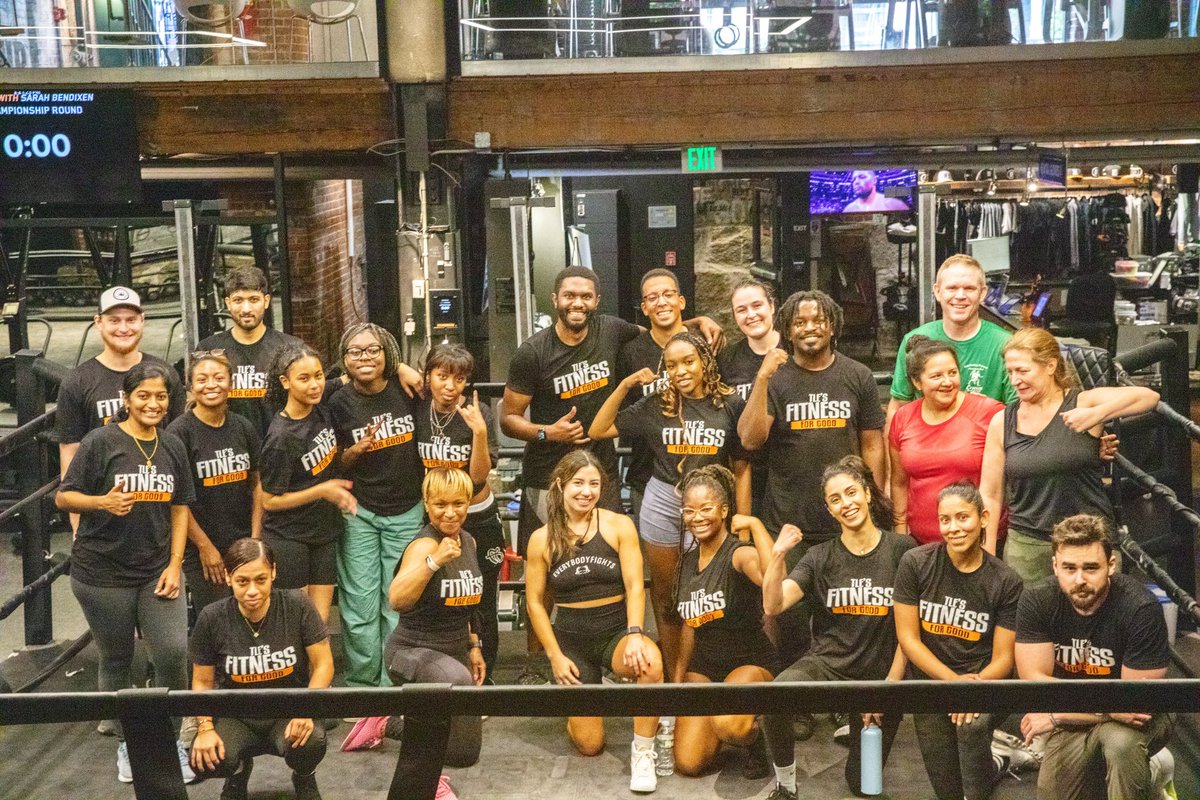tlecfue's tweet image. Highlights from our Train Strength Charity Class @everybodyfights on 10/28 under our Fitness for Good Campaign! We are off to a great start!