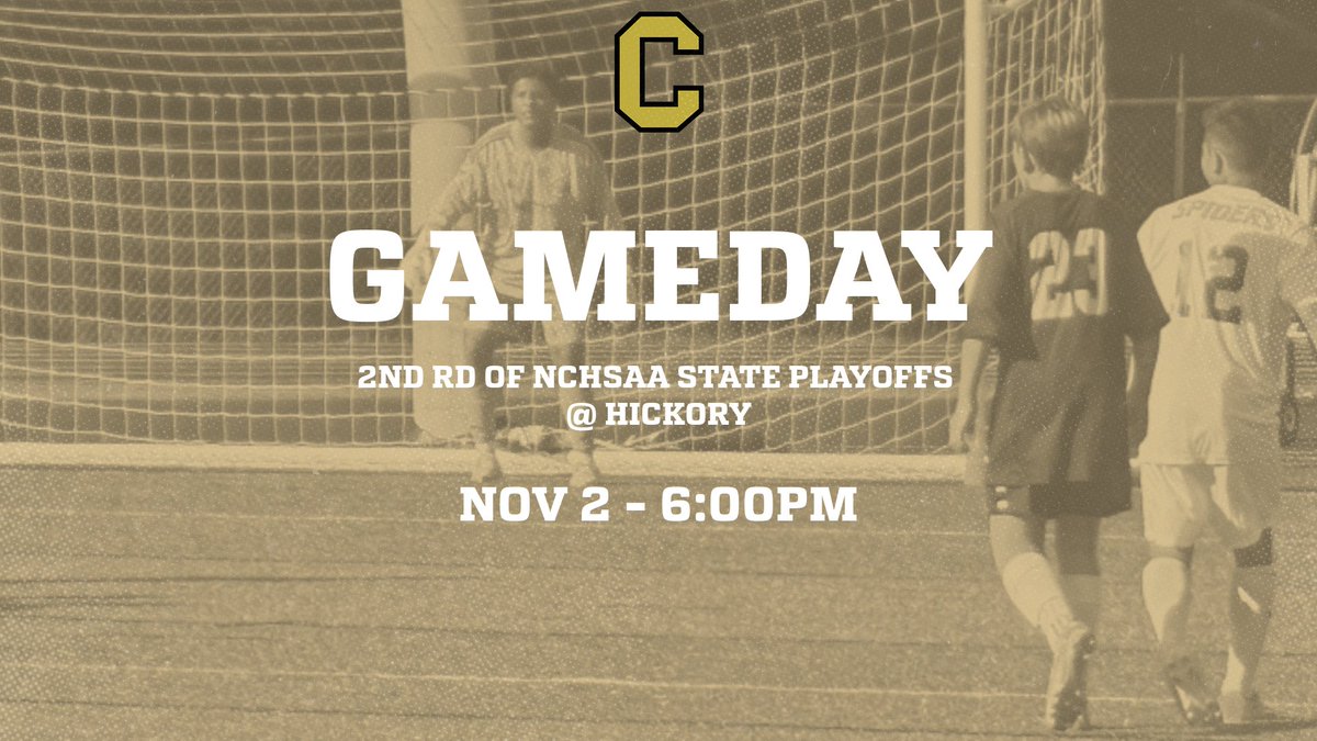 CHSSpiderSoccer's tweet photo. 2nd round here we come.  Boys travel to Hickory for a big match tonight! https://t.co/a3nhmAk2rM