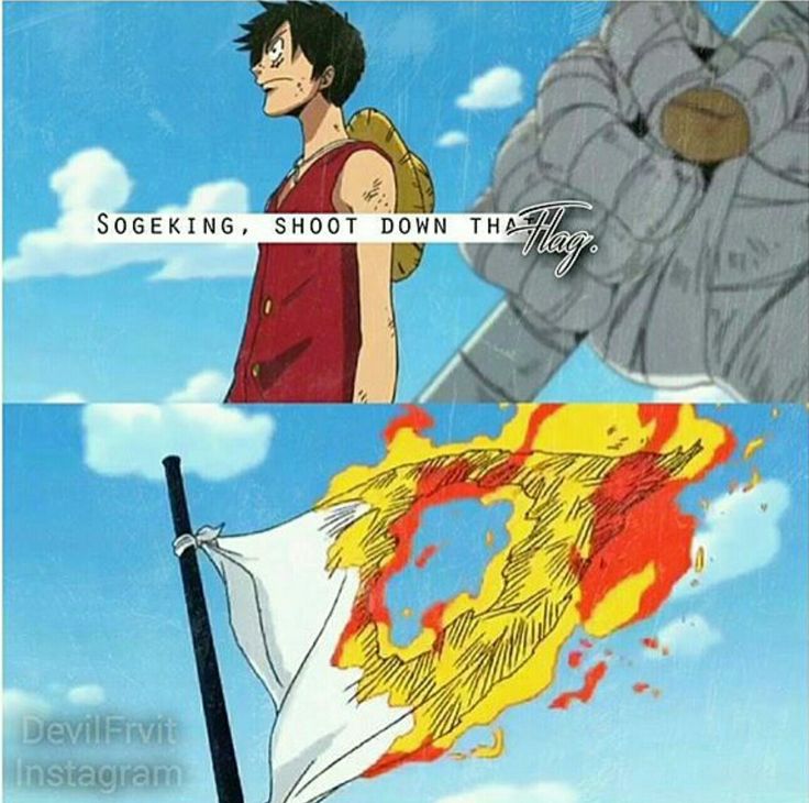 ditoledonb's tweet image. "Sogeking, senta o dedo na bandeira!" - Mugiwara no Luffy