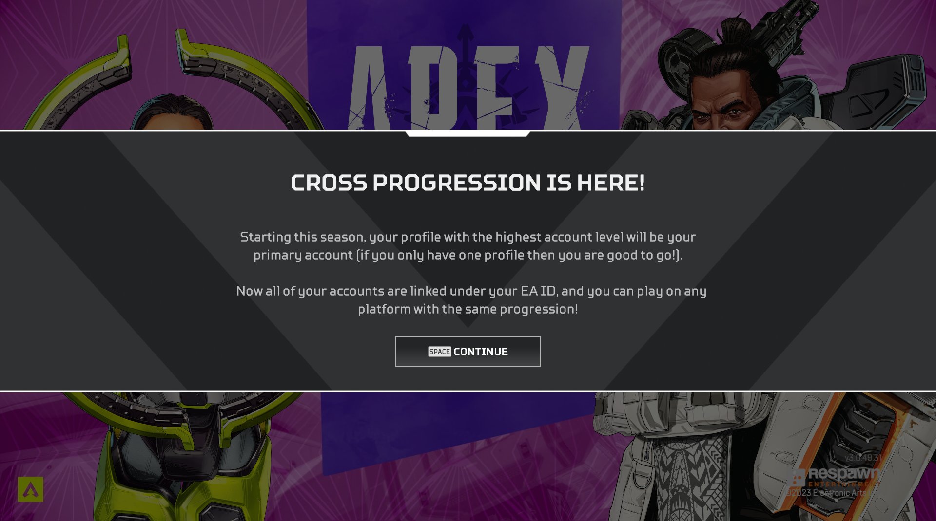 Apex Legends Cross-Progression Feature Delayed to 2022, Respawn