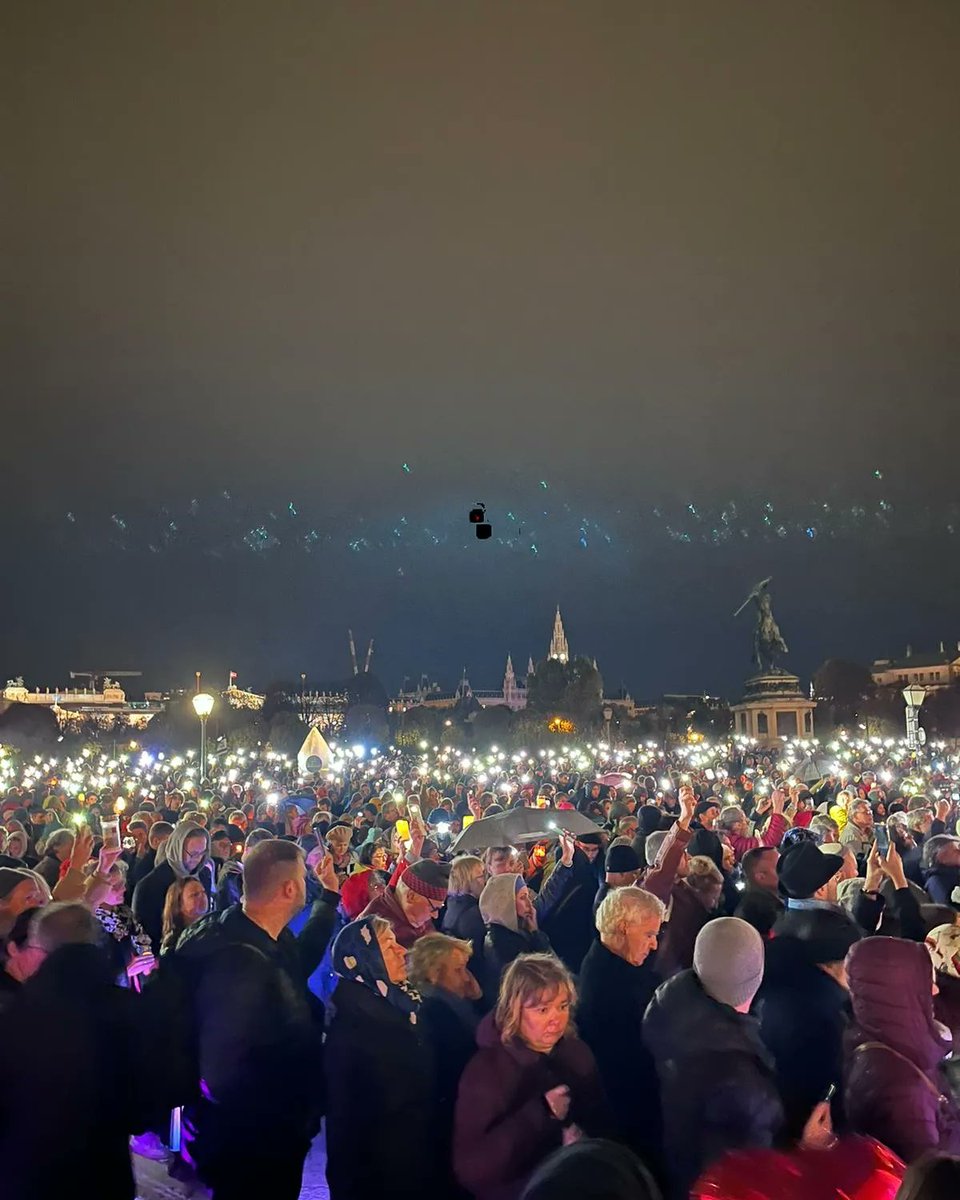 Lichtermeer gegen Antisemitismus🕯, Wien 2.11.2023