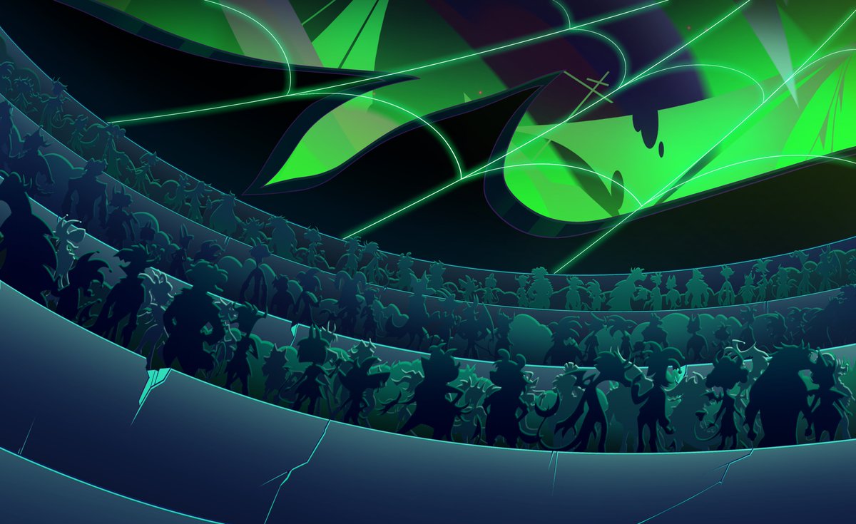 NumenSage's tweet photo. Worked on S2:EP7 of Helluva Boss! These are the colors I did for BGs and my name :DDDD https://t.co/08cGoDuK9i