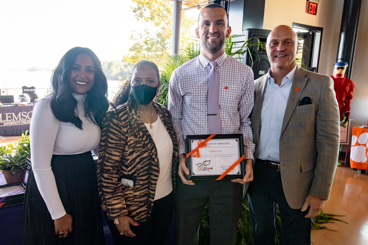 Congrats to our own Chris Cox for graduating from the CU Grow program - an incredible accomplishment for an integral member of our Campus Rec staff!