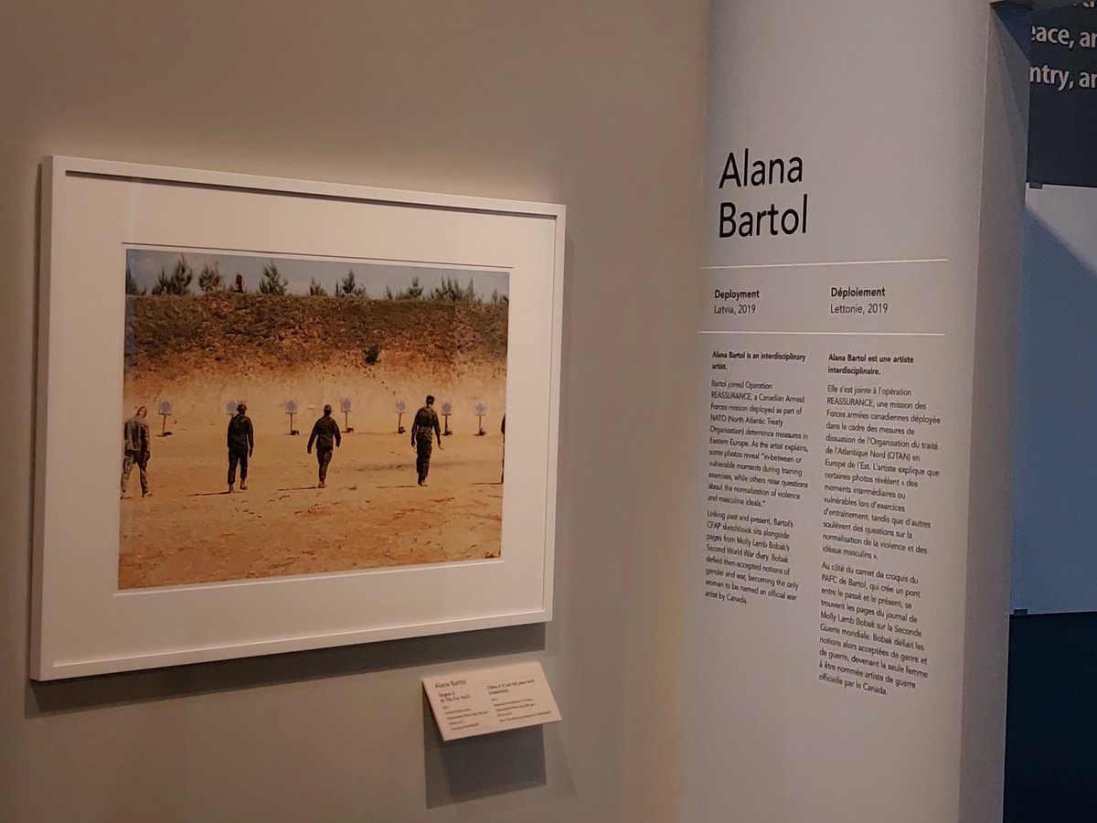 CanWarMuseum's tweet photo. The exhibition Canadian Forces Artist Program - Group 9 opens today at the Canadian War Museum. Here's a sneak peek!
Full details: https://t.co/ApDAdMjjf4
#CFAP9 #CanadianArmedForces #CanadianWarMuseum #MilitaryHistory https://t.co/4kxuUSyRrZ