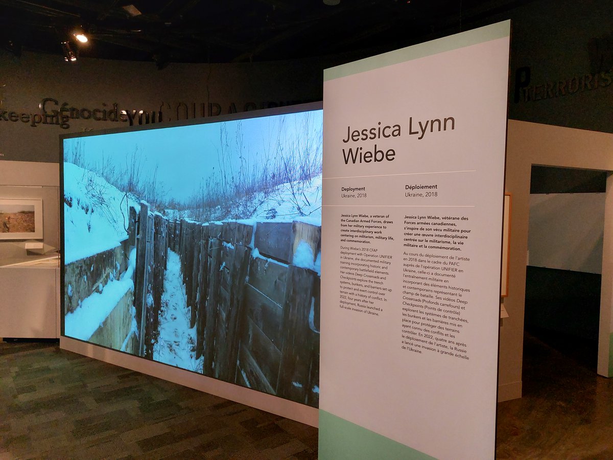 CanWarMuseum's tweet photo. The exhibition Canadian Forces Artist Program - Group 9 opens today at the Canadian War Museum. Here's a sneak peek!
Full details: https://t.co/ApDAdMjjf4
#CFAP9 #CanadianArmedForces #CanadianWarMuseum #MilitaryHistory https://t.co/4kxuUSyRrZ