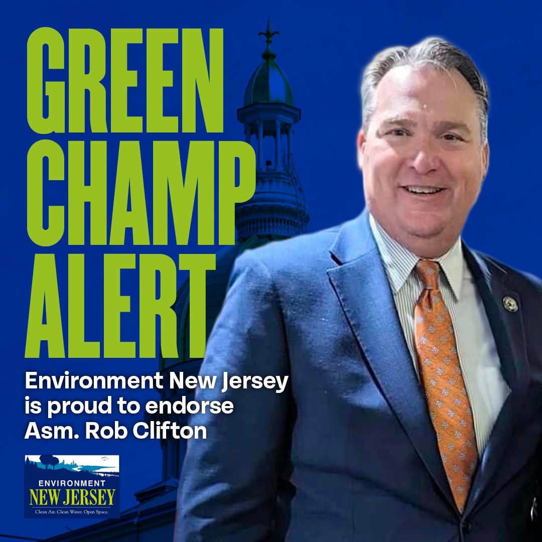 EnvironmentNJ's tweet image. Rob Clifton is an independent environmental voice in the Assembly. He worked to fix deficiencies with public safety impacts of gas pipelines like SRL. He supports clean energy &amp;amp; protecting open space. Proud to endorse for Assembly in LD 12 #VoteGreen tinyurl.com/3jj2a9zz