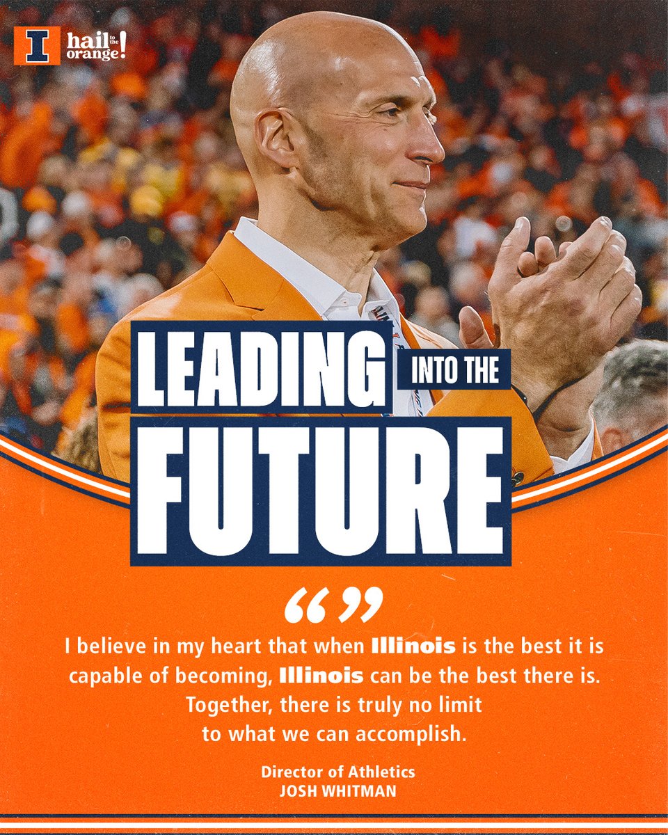 IlliniAthletics's tweet photo. A letter from our leader to the Illini family.

Read more 🔗: https://t.co/tiTBNcHJv1

#Illini | #HTTO https://t.co/TyCpJM6ihc