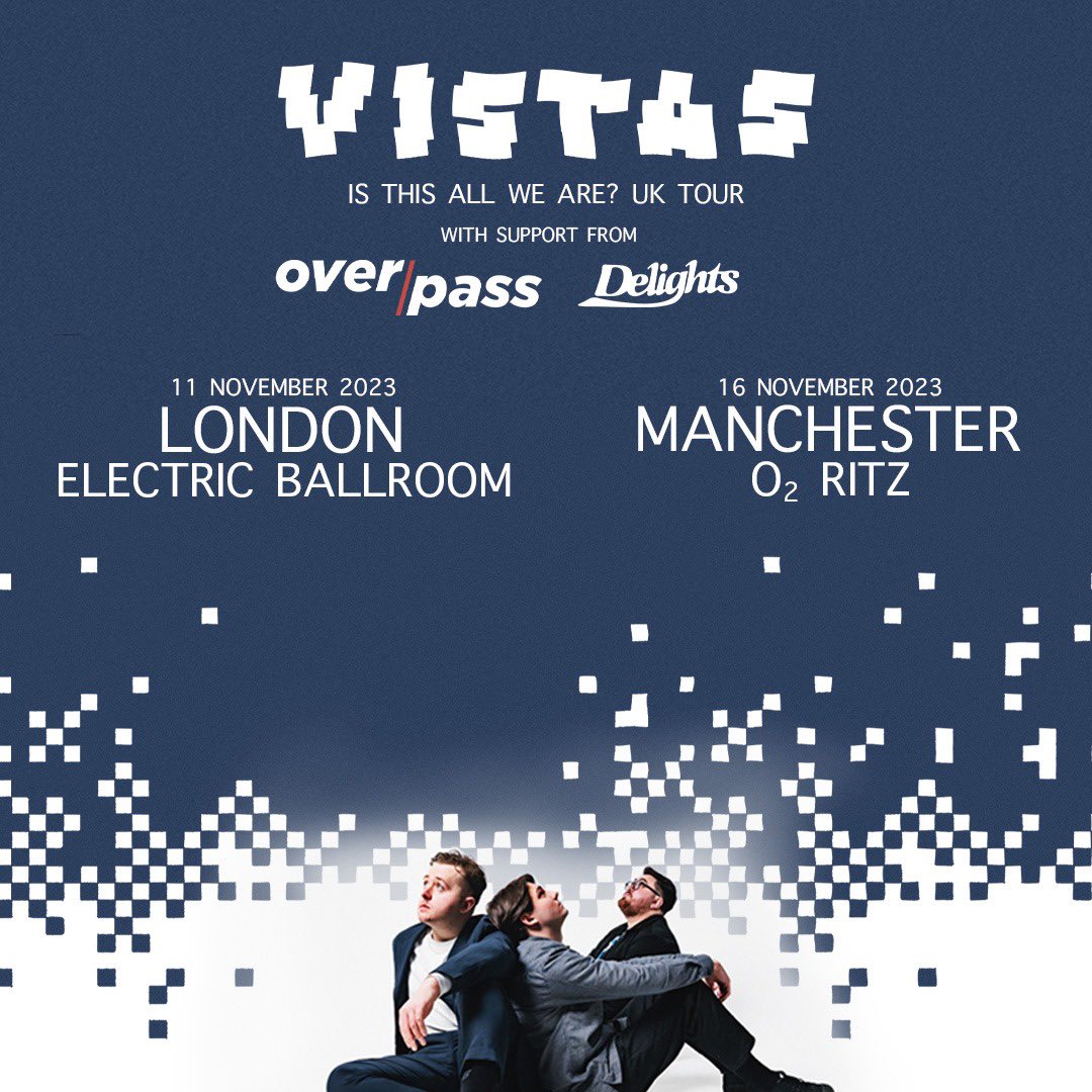 Howdy. We’ll be back in London and Manchester sooner than we all expected for two huge shows supporting @vistasmusic at @EBallroomCamden (11/11) and @O2RitzManc (16/11), final tickets available now, see you there 🤠x linktr.ee/delightsband