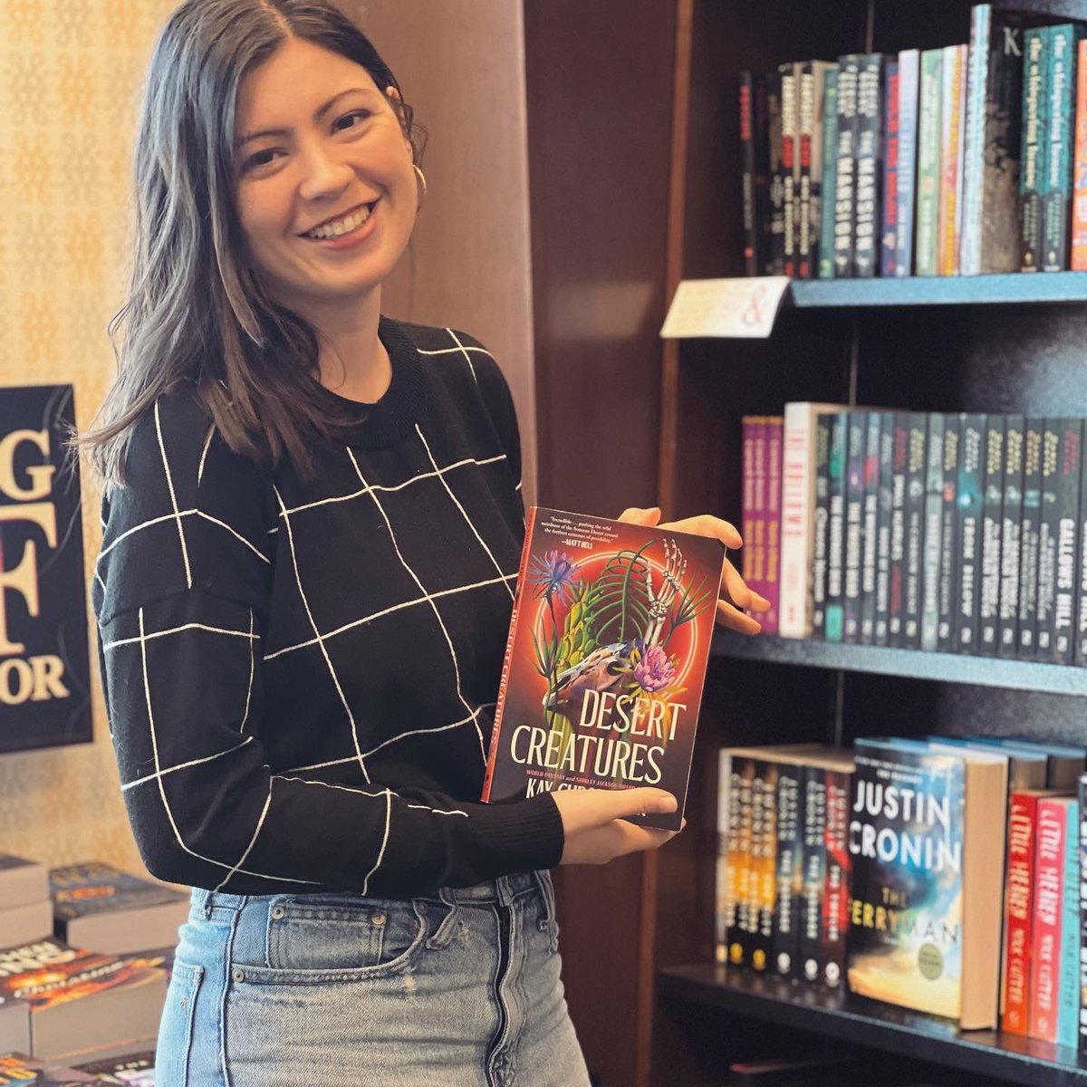 childhood dream ✔️ so surreal and exciting to see the paperback edition of DESERT CREATURES in my local Barnes and Noble. it might be in yours too!! say hello for me!