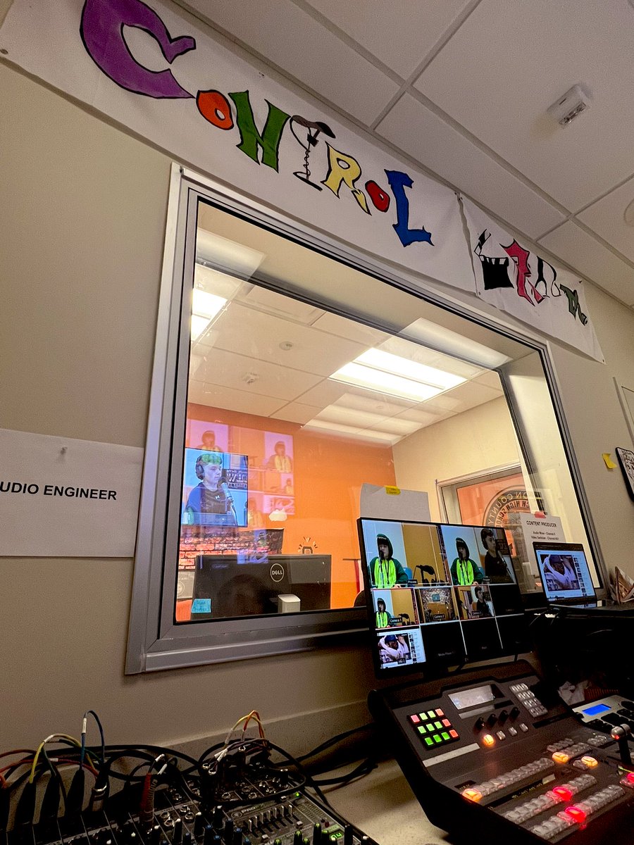 HTHS_MAD's tweet photo. Geeeet ready! W.H.I.T.’s back! 
Here’s a look at some BTS from today’s newest recording of “All Things NL East” featuring Cayden &amp; Manny- releasing this afternoon! ⚾️ https://t.co/xue1FPyKpJ