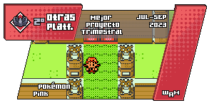 Whack_a_Hack's tweet photo. 🥈¡SEGUNDO PUESTO de la categoría OTRAS PLATAFORMAS en el TERCER MPT 2023 de WaH para 80C!🥈
💥POKÉMON PINK💥
#wah #whackahack #mpt #wahmpt #hackrom #fangame #gba #rpg #nds #gbc #gamedev #pixelart https://t.co/F9apDfJh6n