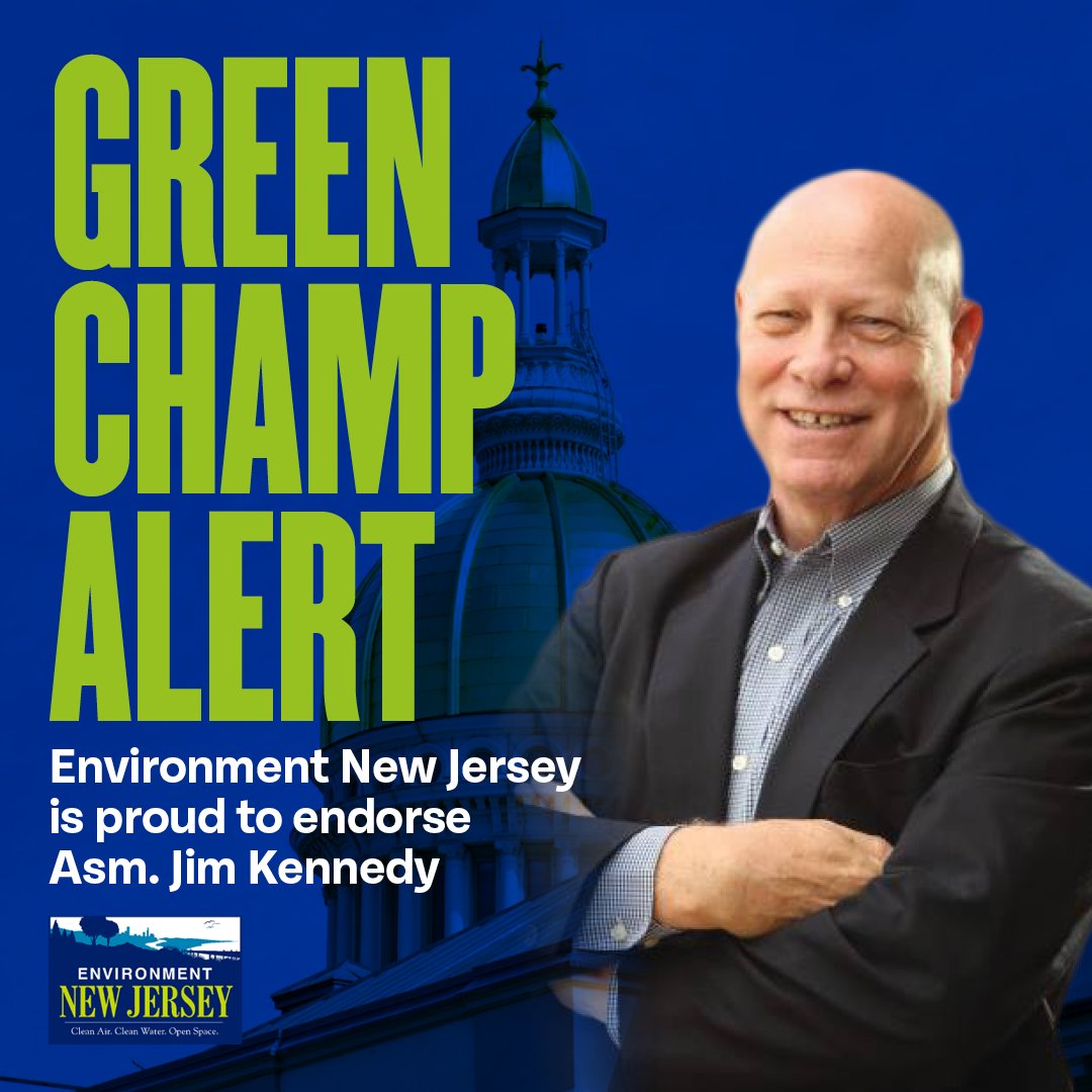 EnvironmentNJ's tweet image. Jim Kennedy has been a sustainability leader since his days as Rahway Mayor. He’s passionate on public health. He has championed legislation to expand clean energy and EVs &amp;amp; ban single-use plastics. Proud to endorse for Assembly in LD 22. #VoteGreen tinyurl.com/3jj2a9zz
